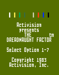 The Dreadnaught Factor Title Screen